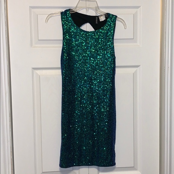 Blue/Green Sequin Dress - Picture 1 of 2